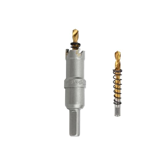 TCT-Lochsägen-Set, Wolframkarbid-Lochsägenbohrer mit titanbeschichtetem Zentrierbohrer für Hartmetall, Legierung, Aluminium, Edelstahl, Kunststoff, Eisen, 19 mm TCT-Lochsägen-Set, Wolframkarbid-Lochsägenbohrer mit titanbeschichtetem Zentrierbohrer für Hartmetall, Legierung, Aluminium, Edelstahl, Kunststoff, Eisen, 19 mm von dashap