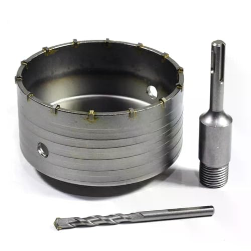 SDS Plus/SDS MAX Bohrkrone 30–160 mm – Dosenbohrer Set für Beton, Ziegel, Stein – inkl. Verlängerungen – Profi-Werkzeug für Bohrhammer (SDS Plus 220 mm Länge, Durchmesser 85 mm) von daw21onlineshop
