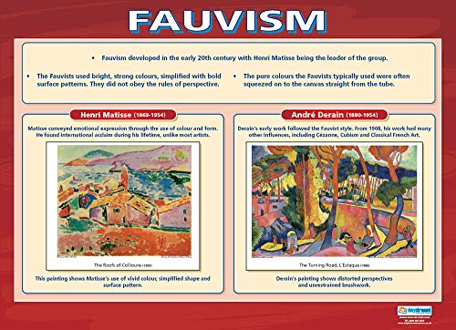 Daydream Education Fauvism Kunstposter, laminiertes Glanzpapier, 850 mm x 594 mm (A1) von daydream