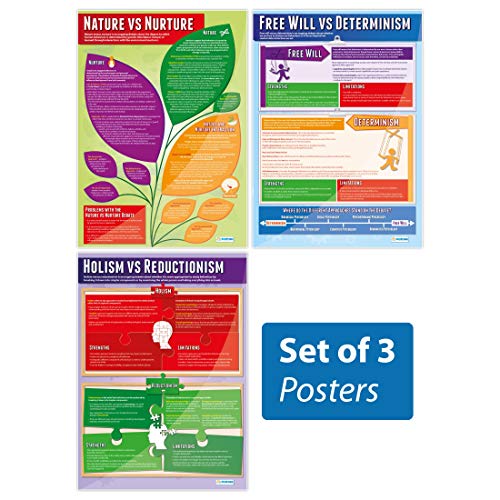 Daydream Education Poster "Debates in Psychologie", Hochglanz-Papier, 850 mm x 594 mm (A1) von daydream