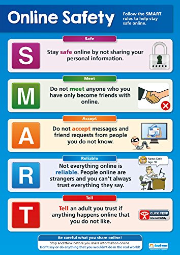 Daydream Education Poster zur Interntsicherheit, Hochglanzpapier, 850 x 594 mm (A1). von Daydream Education