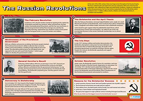 Poster "Die russischen Revolutionen", Glanzpapier, 850 x 594 mm (A1), Klassenzimmer-Poster, Bildungstabellen von Daydream Education von daydream