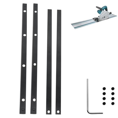 Schienensäge-Führungsschienen-Verbindungs-Set, 2er-Pack, kompatibel mit Makita, Festool, WEN, für lange Schnitte Schienensäge-Führungsschienen-Verbindungs-Set, 2er-Pack, kompatibel mit Makita, Festool, WEN, für lange Schnitte von deawater