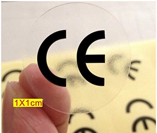 200 x transparente CE-Logo-Etiketten, 10 x 10 mm, CE-Logo, 200 Stück 200 x transparente CE-Logo-Etiketten, 10 x 10 mm, CE-Logo, 200 Stück von decal arts