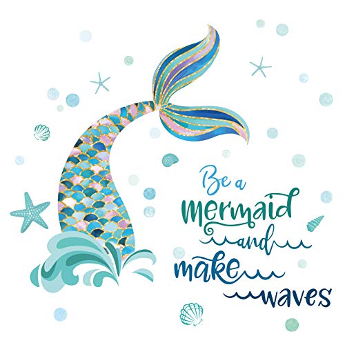 decalmile Wandaufkleber Meerjungfrau Schwanz Wandtattoo Unterwasserwelt Kinderzimmer Wandsticker Mädchen Babyzimmer Schlafzimmer Badezimmer Wanddeko decalmile Wandaufkleber Meerjungfrau Schwanz Wandtattoo Unterwasserwelt Kinderzimmer Wandsticker Mädchen Babyzimmer Schlafzimmer Badezimmer Wanddeko von decalmile