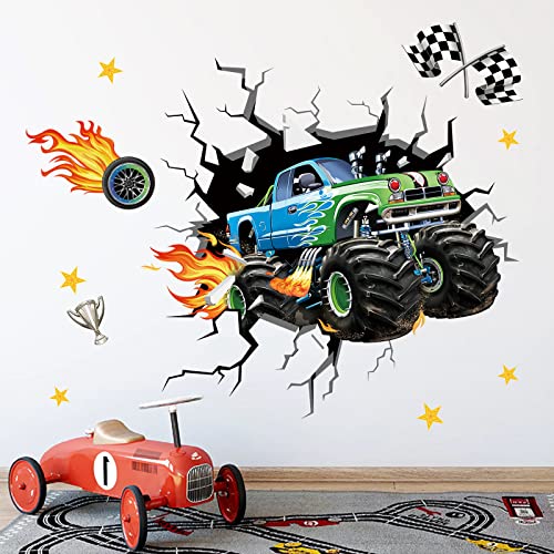 decalmile Wandtattoo 3D Autos Wandaufkleber Rennauto Junge Wandsticker Kinderzimmer Babyzimmer Spielzimmer Wanddeko decalmile Wandtattoo 3D Autos Wandaufkleber Rennauto Junge Wandsticker Kinderzimmer Babyzimmer Spielzimmer Wanddeko von decalmile