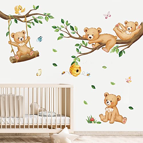 decalmile Wandtattoo Waldtiere Bär Wandaufkleber Baum Ast Tiere Wandsticker Babyzimmer Kinderzimmer Schlafzimmer Wanddeko decalmile Wandtattoo Waldtiere Bär Wandaufkleber Baum Ast Tiere Wandsticker Babyzimmer Kinderzimmer Schlafzimmer Wanddeko von decalmile