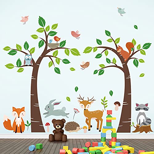 decalmile Wandtattoo Waldtiere Bäume Wandaufkleber Hirsch Fuchs Eule Wandsticker Babyzimmer Kinderzimmer Schlafzimmer Wanddeko decalmile Wandtattoo Waldtiere Bäume Wandaufkleber Hirsch Fuchs Eule Wandsticker Babyzimmer Kinderzimmer Schlafzimmer Wanddeko von decalmile