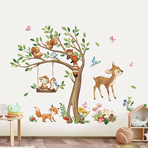 decalmile Wandtattoo Waldtiere Baum Wandaufkleber Hirsch Fuchs Affe Eichhörnchen Wandsticker Babyzimmer Kinderzimmer Schlafzimmer Wanddeko decalmile Wandtattoo Waldtiere Baum Wandaufkleber Hirsch Fuchs Affe Eichhörnchen Wandsticker Babyzimmer Kinderzimmer Schlafzimmer Wanddeko von decalmile
