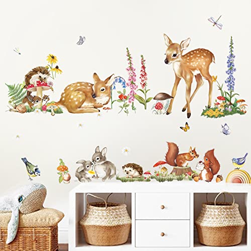 decalmile Wandtattoo Waldtiere Wandaufkleber Hirsch Hase Eichhörnchen Wandsticker Babyzimmer Kinderzimmer Schlafzimmer Wanddeko decalmile Wandtattoo Waldtiere Wandaufkleber Hirsch Hase Eichhörnchen Wandsticker Babyzimmer Kinderzimmer Schlafzimmer Wanddeko von decalmile