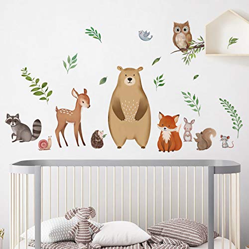 decalmile Wandtattoo Waldtiere Wandsticker Bär Fuchs Hirsch Wandaufkleber Kinderzimmer Babyzimmer Schlafzimmer Wanddeko decalmile Wandtattoo Waldtiere Wandsticker Bär Fuchs Hirsch Wandaufkleber Kinderzimmer Babyzimmer Schlafzimmer Wanddeko von decalmile