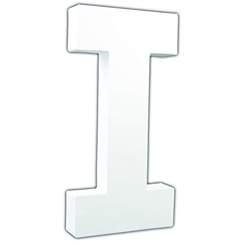 Décopatch AC708Cpack - Packung 3 Träger aus Pappmaché, Buchstabe I, 3x10x20,5 cm, Weiß, 1 Pack Décopatch AC708Cpack - Packung 3 Träger aus Pappmaché, Buchstabe I, 3x10x20,5 cm, Weiß, 1 Pack von décopatch