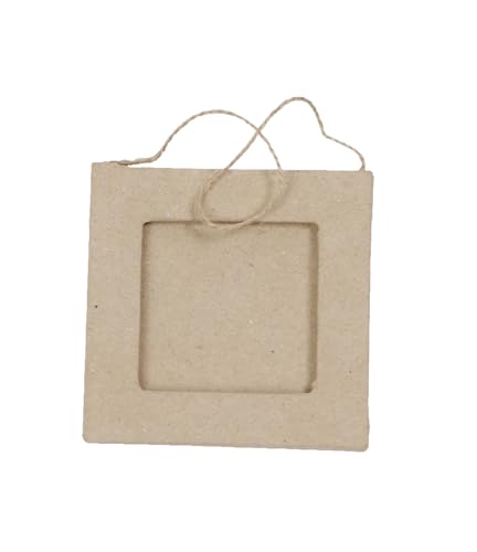 Décopatch CD691Opack - Packung 5 Träger zum Verzieren, aus Pappmaché, Bilderrahmen - Rahmen, klein und viereckig, zum Aufhängen, 1x8x8 cm, Kraftbraun, 1 Pack Décopatch CD691Opack - Packung 5 Träger zum Verzieren, aus Pappmaché, Bilderrahmen - Rahmen, klein und viereckig, zum Aufhängen, 1x8x8 cm, Kraftbraun, 1 Pack von décopatch