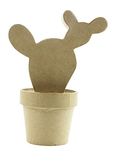 Décopatch HD038O Westernkaktus aus Pappmaché, 8 x 14 x 18 cm, zum Verzieren, perfekt für Ihr Wohndeko, Kartonbraun Décopatch HD038O Westernkaktus aus Pappmaché, 8 x 14 x 18 cm, zum Verzieren, perfekt für Ihr Wohndeko, Kartonbraun von décopatch