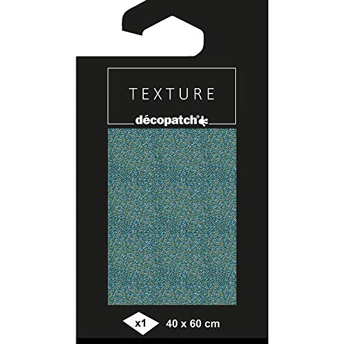 Décopatch TD802C - 1 Bogen 40x60cm Décopatch-Papier Motiv Texture, Pollen Grün / Gold von Decopatch