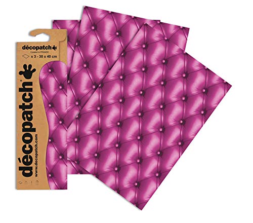 Decopatch Papier No. 626 (violett Leder, 395 x 298 mm) 3er Pack von Decopatch