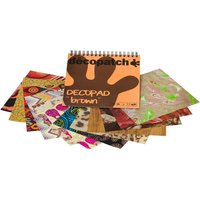 Décopatch Papierblock "Decopad Brown" von Multi