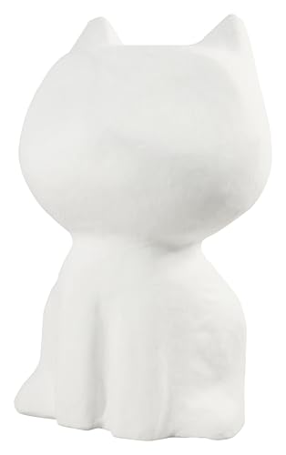 Décopatch SA002C - Chat cartoon blanc à décorer - Décoration loisir créatif en papier mâché - Dimensions: 12 x 8,5 x 21 cm Décopatch SA002C - Chat cartoon blanc à décorer - Décoration loisir créatif en papier mâché - Dimensions: 12 x 8,5 x 21 cm von décopatch