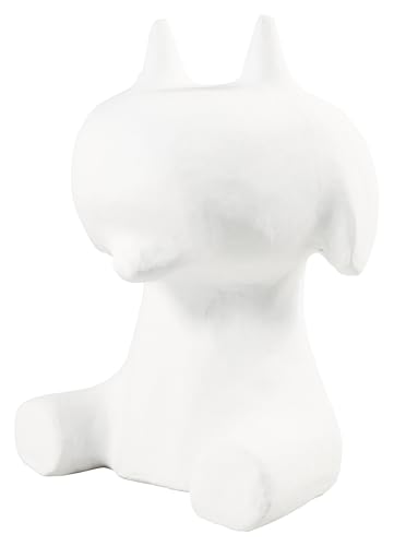 Décopatch SA004C - Chèvre cartoon blanche à décorer - Décoration loisir créatif en papier mâché - Dimensions: 14,5 x 12 x 19 cm von décopatch