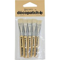 Décopatch Seiden-Borstenpinsel Nr. 5, 5 Stück von décopatch
