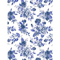 Papier Décopatch « Bloomy Blue », 3 pc. von Blau