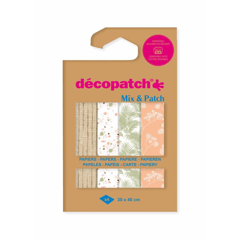 décopatch Papier Mix & Patch Terrakotta von décopatch