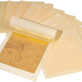 Blattgold – 24 Karat – Blattgold – 5 x 5 cm – professionelle Lebensmittelqualität (10) von decor en or