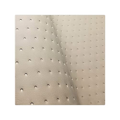 Kunstleder Meterware Stoffe zum Nähen Beige Wasserdichte Polsterung (1 Stk- Breite: 140cm x Länge: 100cm) Polsterstoff Polster für Möbel Schuhe Handtaschen Accessoires & Bastelarbeiten großer Punkt von decorwelt
