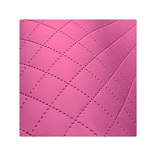 Kunstleder Meterware Stoffe zum Nähen Pink Wasserdichte Polsterung (1 Stk- Breite: 140cm x Länge: 100cm) Polsterstoff Polster für Möbel Schuhe Handtaschen Accessoires & Bastelarbeiten Steppung 3x3 cm von decorwelt