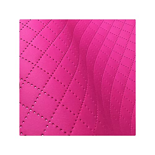 Kunstleder Meterware Stoffe zum Nähen Pink Wasserdichte Polsterung (1 Stk- Breite: 140cm x Länge: 100cm) Polsterstoff Polster für Möbel Schuhe Handtaschen Accessoires & Bastelarbeiten Steppung 2x2 cm von decorwelt