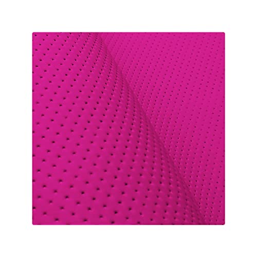 Kunstleder Meterware Stoffe zum Nähen Pink Wasserdichte Polsterung (1 Stk- Breite: 140cm x Länge: 100cm) Polsterstoff Polster für Möbel Schuhe Handtaschen Steppung Perforiert von decorwelt