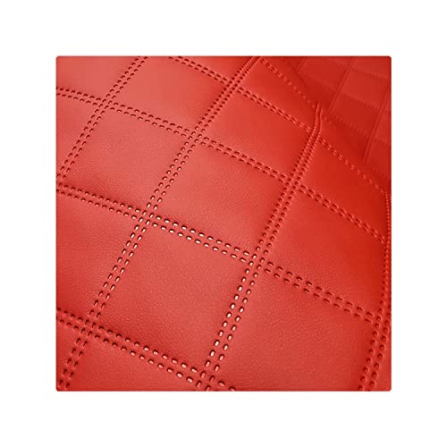 Kunstleder Meterware Stoffe zum Nähen Rot Wasserdichte Polsterung (1 Stk- Breite: 140cm x Länge: 100cm) Polsterstoff Polster für Möbel Schuhe Handtaschen Accessoires & Bastelarbeiten Steppung 7x7 cm von decorwelt