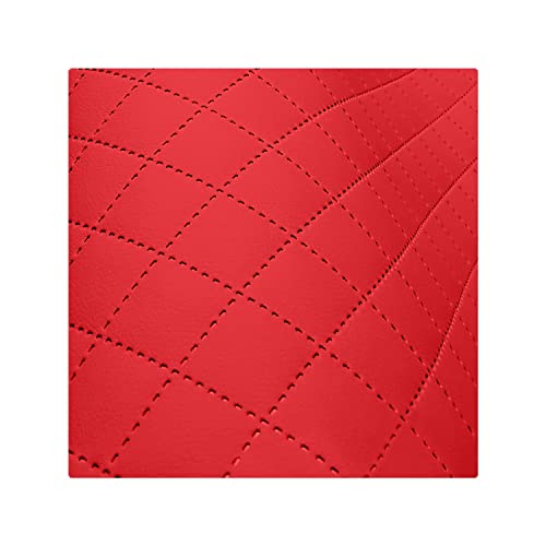 Kunstleder Meterware Stoffe zum Nähen Rot Wasserdichte Polsterung (1 Stk- Breite: 140cm x Länge: 100cm) Polsterstoff Polster für Möbel Schuhe Handtaschen Accessoires & Bastelarbeiten Steppung 3x3 cm von decorwelt