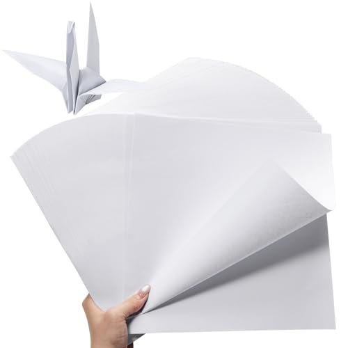 Dedoot Doppelseitiges Origami-Papier zum Basteln und Malen, quadratisch, 25,4 x 25,4 cm, Schwarz, 200 Blatt von dedoot
