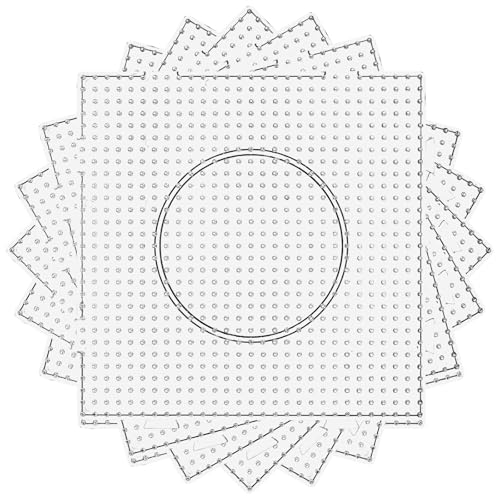 Perlen-Stecktafeln, Dedoot 8 Stück, 5 mm, Sicherungsplatte, transparenter Kunststoff, Perlen-Design, quadratische Bretter für Bastelperlen Perlen-Stecktafeln, Dedoot 8 Stück, 5 mm, Sicherungsplatte, transparenter Kunststoff, Perlen-Design, quadratische Bretter für Bastelperlen von dedoot