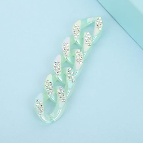 DEEBOW 100PCS 30 * 22MM Strass Acryl Verbindungsringe Große Stecker Twist Link Jump Ring Kette Für DIY Schmuck Machen Armband Zubehör von deebow