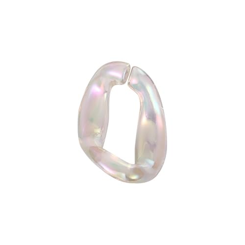 DEEBOW 100PCS 30X34mm Gefrorene Acryl Verbindungsringe Große Stecker Kunststoff Twist Link Jump Ring Kette Für DIY Schmuck Machen von deebow