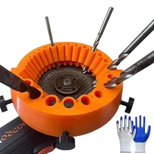 deegbbyi Bohrerschärfer Werkzeug, Bohrerschärfer mit Handschuhe, Drill Bit Sharpener für 2 Bis 13 Mm Drill Bits, Tragbare Bohrer Schleifen, Bohrerschärfers für Winkelschleifer, für Schleifmaschinen deegbbyi Bohrerschärfer Werkzeug, Bohrerschärfer mit Handschuhe, Drill Bit Sharpener für 2 Bis 13 Mm Drill Bits, Tragbare Bohrer Schleifen, Bohrerschärfers für Winkelschleifer, für Schleifmaschinen von deegbbyi