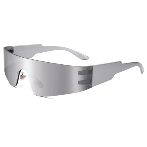 deegbbyi Futuristische Sonnenbrille, Schnelle Brille Rave, Fahrradbrille Sonnenbrille für Herren und Damen, Brille für Rollenspiel Halloween, Brilles Cosplay, für Weihnachten, Halloween, Radfahren deegbbyi Futuristische Sonnenbrille, Schnelle Brille Rave, Fahrradbrille Sonnenbrille für Herren und Damen, Brille für Rollenspiel Halloween, Brilles Cosplay, für Weihnachten, Halloween, Radfahren von deegbbyi