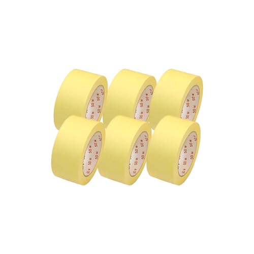 DEFACTO Packabdeckband Klebeband Kreppband Malerkrepp Malerband 50mmx50m 6er Rolle DEFACTO Packabdeckband Klebeband Kreppband Malerkrepp Malerband 50mmx50m 6er Rolle von DEFACTO