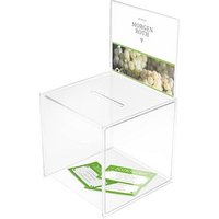 deflecto Spendenbox DIN A4 beidseitig, 1 St. von deflecto