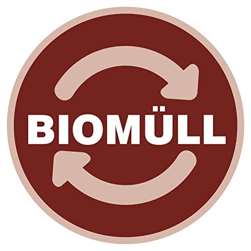 Aufkleber BIOMÜLL Mülltonne Abfall Recycling Wertstoffkennzeichnung 9 cm rund Aufkleber BIOMÜLL Mülltonne Abfall Recycling Wertstoffkennzeichnung 9 cm rund von deformaze