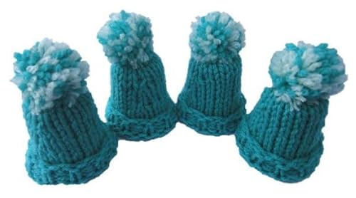 Tischdekoration - 4 Eierwärmer - Mützen Farbe - Nr. X013 von dekofine