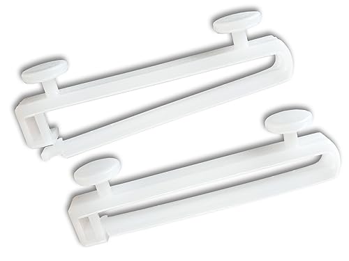 Schlaufengleiter für 5cm Schlaufen, mit verschließbaren Haken, für Gardinenschienen/-Stangen mit 6mm Laufnut (28) von dekohaken24.de