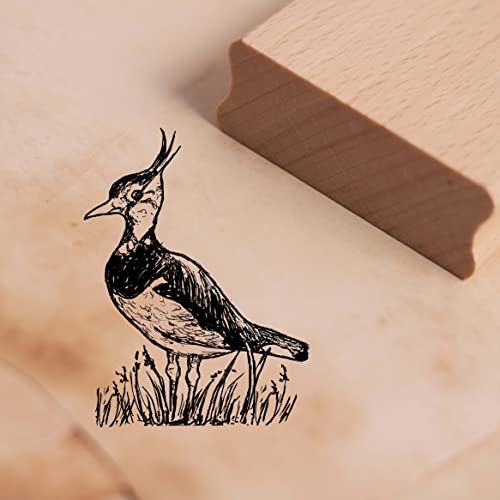 Motivstempel Kiebitz Stempel Vogel 37 x 48 mm von dekolando