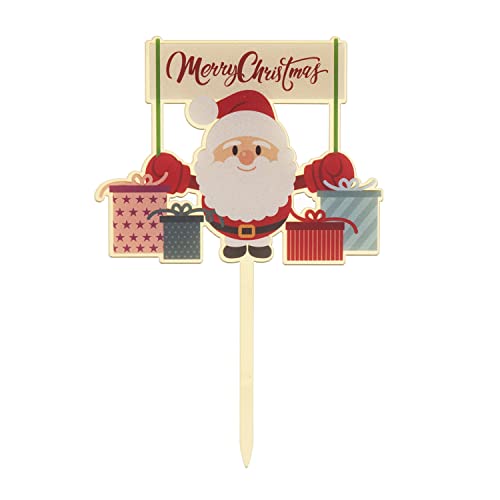 Dekora - Backdekoration Cake Topper | Tortendekoration Weihnachten für Kuchen, Torten und andere Desserts | Weihnachtsmann Figur 16 cm von dekora