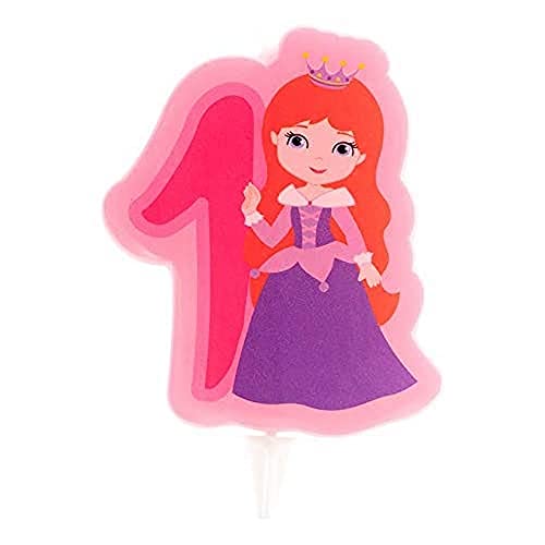 Dekora - Geburtstag Deko Kerze Prinzessin - Nummer 1 von dekora