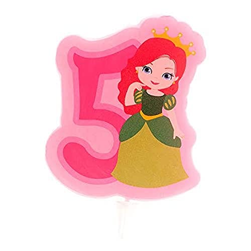 Dekora - Geburtstag Deko Kerze Prinzessin - Nummer 5 von dekora