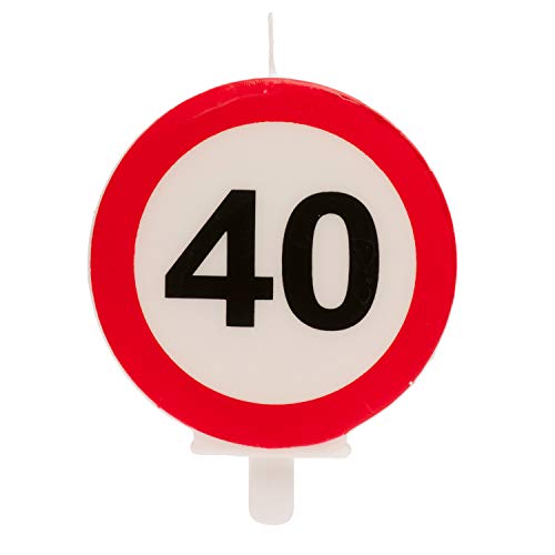 Dekora - Geburtstag Deko Kerze Verbot - Nummer 40, 345400, Mehrfarbig Dekora - Geburtstag Deko Kerze Verbot - Nummer 40, 345400, Mehrfarbig von dekora