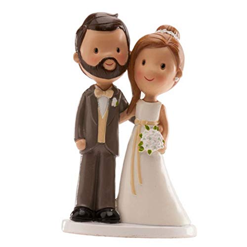 Dekora - Brautpaar Tortenfiguren für Hochzeitsdekoration - Brautpaar Figuren für Hochzeitstorte Deko - Hochzeitsfigur Old Fashion von dekora